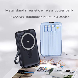 20000mAh người bán hàng tốt nhất từ ngân hàng điện không dây được xây dựng trong 4 loại cáp khác nhau nam châm ngân hàng điện không dây - Product Image 6