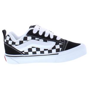 Zapatillas deportivas de skate con cordones para niños Knu Skool PS, diseño a cuadros, color negro y blanco, cómodas - Product Image 2