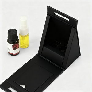 Boîte cadeau rectangulaire personnalisée pour huile essentielle, vernis à ongles, huile de soin de la peau - Boîte en papier rigide recyclable, doublure en éponge, fermeture magnétique - Product Image 2