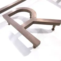 Letras Metálicas 3D de Acero Inoxidable SUS304 de Alta Durabilidad, Sin Iluminación, para Logotipos de Edificios Escolares, Marca GFace