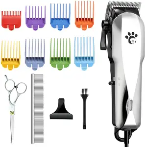 Usine nouvelle conception outils de poils d'animaux tondeuses affichage LED tondeuse à cheveux pour chien de compagnie rasoir Machine