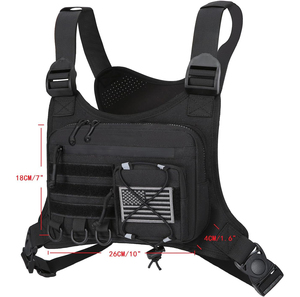 Custom Nieuwe Ontwerp Lichtgewicht Utility Mannen Borst <span class=keywords><strong>Rig</strong></span> Hardloopvest Rugzak Tactische Borst Tas Voor Mannen - Product Image 2