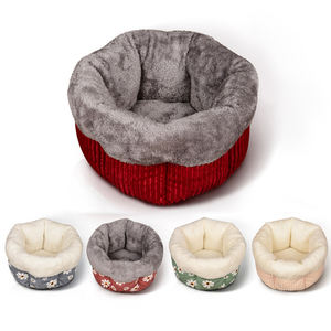 Großhandel Luxus Haustier Bett Hochwertige Komfortable Super Soft Hunde kissen Runde Wasch bare Plüsch Donut Hundehütte - Product Image 5