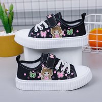 Chaussures de course plates pour enfants, baskets blanches pour filles, mode printemps-été 2024, pas cher, pour les élèves
