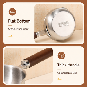 Single Handle Walnut Bowl Household Metal Snack Egg Noodle Salad Milk <b>Pot</b> for Mixing <b>Pot</b> - Product Image 4