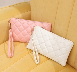 กระเป๋าคลัทช์หนัง PU สำหรับผู้หญิงกระเป๋าใส่โทรศัพท์มีสายคล้องมือสำหรับผู้หญิงกระเป๋าสตางค์แบบยาว - Product Image 4