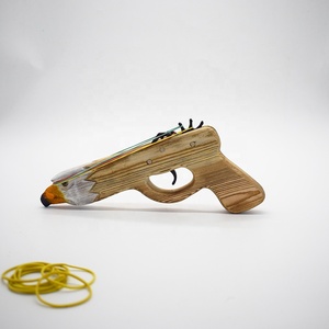 Fabrik Großhandel hand geschnitzte Kinder Pistole Tiere Holz pistole Spielzeug - Product Image 2