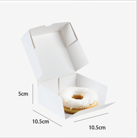Boîtes personnalisées roses pour beignets, joliment imprimées, écologiques, de bonne qualité, avec poignée, pour beignets