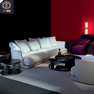 Sillón de Salón, Club, Estudio, Estilo Art <span class=keywords><strong>Deco</strong></span> Retro, con Forma de Barril, Envolvente, de Terciopelo Metálico, con Base Metálica - Product Image 3
