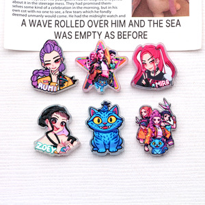 Petits accessoires en vrac pour coques <span class=keywords><strong>de</strong></span> <span class=keywords><strong>téléphone</strong></span>, style dessin animé rétro tendance <span class=keywords><strong>Demon</strong></span> <span class=keywords><strong>Slayer</strong></span> Kimetsu No Yaiba, stylo à bille en acrylique DIY - Product Image 2