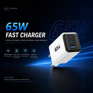 Adaptador de Carga Rápida OEM ODM de <span class=keywords><strong>65w</strong></span> al por Mayor, Cargadores Multifuncionales Portátiles para Teléfonos Móviles iPhone, <span class=keywords><strong>Samsung</strong></span> y Android - Product Image 1
