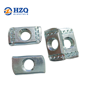 น็อต hzq strut Channel 1/4 "-20 /3/8''-16 1/2 ''-<span class=keywords><strong>13</strong></span>ไม่มีสปริงหนาฮาร์ดแวร์ชุบสังกะสี50แพ็ค - Product Image 2