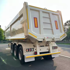 Camión Remolque Volquete en Forma de U de 3 Ejes y 45 Cbm, Durable y Versátil, para Transporte de Carbón, en Promoción - Product Image 4