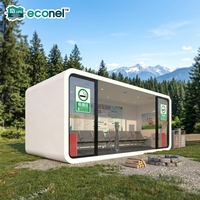 ECONEL Installation Rapide Apple Cabin Maison Capsulaire Modulaire Multifonctionnelle Cabine de Fumage Portable Usage Commercial et Hospitalier