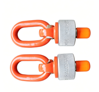 Émerillon de levage universel G80 certifié CE en acier au chrome-molybdène, rotatif à 360° °   & 230 °   Pivot