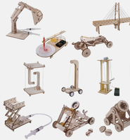 Luckykoo Kit de Construcción de Ingeniería en Madera, Kit de Proyectos para Laboratorio Escolar, Kit Educativo de Ciencias para Niños