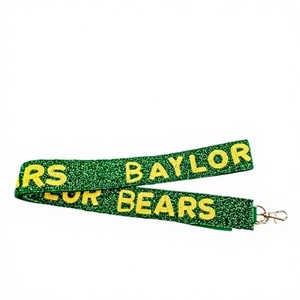 Baylor Bears Green Polyester Lanyard With Metal Hook Durable Design For ID <b>Cards</b> Key Holders Phone Straps - Product Image 1