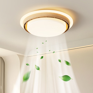 Low Profile 18.9'' Bladeless <b>Ceiling</b> Fan <b>Light</b> Energy Efficient <b>Dimmable</b> 6-Speed DC Motor Flush Mount Fan <b>Light</b> for Kids Room - Product Image 4