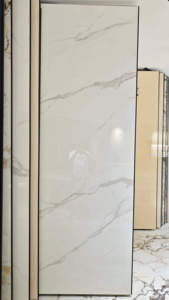 <span class=keywords><strong>Dalle</strong></span> <span class=keywords><strong>de</strong></span> pierre frittée effet marbre blanc premium 1000x3000mm avec veinage continu pour mur et sol - Pierre frittée pour cuisine - Product Image 2