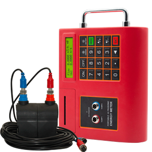 Alat Ukur Aliran Ultrasonik Portabel dengan Penjepit |   Flowmeter Waktu Alir Non-Invasif Pengukuran Integral Akurasi +/-2% Rentang DN15-DN40 - Product Image 1