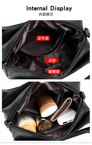 New Luxury Handbags Women <b>Bags</b> Designer High Quality <b>Soft</b> PU <b>Leather</b> Shoulder Crossbody <b>Bags</b> for Women - Product Image 6