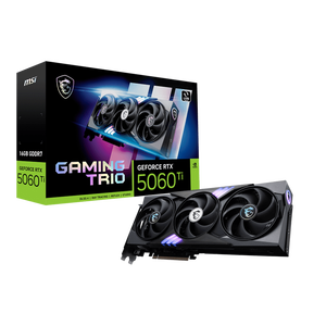 การ์ดจอเกมมิ่ง GeForce RTX5060Ti 16G GAMING TRIO ใหม่ พร้อมหน่วยความจำ 128 บิต สำหรับพีซี - Product Image 1