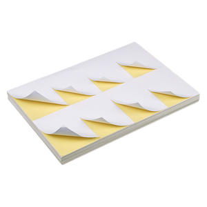 Papier d'impression d'étiquettes autocollantes blanc A4, feuille d'autocollants personnalisée, 8 découpes, papier d'autocollants format A4 pour <span class=keywords><strong>imprimante</strong></span> - Product Image 1