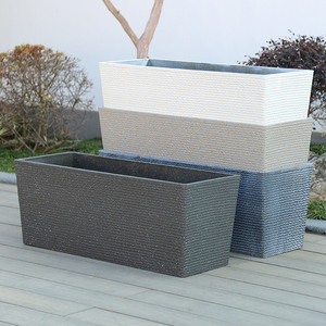 Personnalisation du magasin d'usine Grands pots <span class=keywords><strong>de</strong></span> jardin rectangulaires en plastique <span class=keywords><strong>de</strong></span> haute qualité Pots <span class=keywords><strong>de</strong></span> fleurs et <span class=keywords><strong>de</strong></span> légumes - Product Image 3