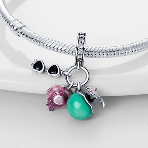 Abalorio Colgante de Cobre con Esmalte de Frutas (Fresa, Aguacate, Piña, Cereza) para Pulsera, Joyería para Mujeres y Niñas, Regalo - Product Image 5