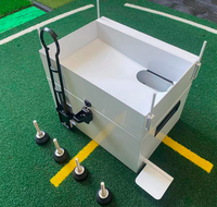 Aide à l'entraînement de golf, distributeur de balles de golf semi-automatique, construction métallique, design robuste, capacité de 50 balles