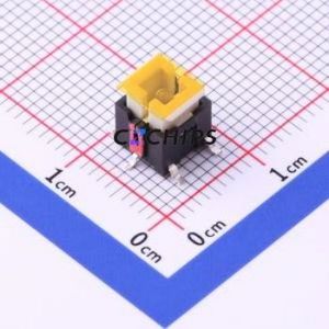 K6-6140S02 Tactile Switch SMD Switch ( Operating Force: 1.6N )( Mounting Type: Vertical Mount )( Switch Length: 6.6mm ) - Product Image 1