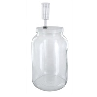 Abang-grand pot à maçon 2l, 64oz, en verre, pour fermoire avec Airlock, pour cornichons