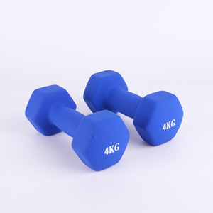 Bailing Sports Home Use Neoprene Hex <b>Dumbbells</b> Cast Iron with Vinyl Dipping Iron Coating Sets for Fitness Free Weights - Product Image 5