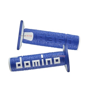 Hot bán cặp của xe máy Grips Domino A360 trong hai thành phần nhựa nhiệt dẻo cao su màu xanh trắng màu Made in Italy - Product Image 1