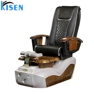 Fauteuil de pédicure de luxe Kisen Gold Queen à dossier haut, personnalisable avec logo et couleur, vente en gros - Product Image 2