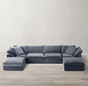 Sofá modular de alta gama, muebles para el hogar, color personalizado, suave, para sala de estar