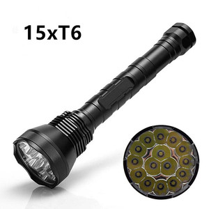 Hot Selling Aluminium <strong>Heavy</strong> <strong>Duty</strong> <strong>Torch</strong> 15000LM 18650 or 26650 Battery Black Light Super Bright LED Flashlight - Product Image 6