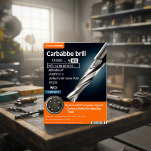 Carbide <b>Drill</b> Bit TA1040 5xD With 4 <b>Guide</b> Pads Lapped Uncoated For Machine Tools - Product Image 3