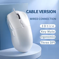 LANGTU T6 Mouse nirkabel Mini portabel, Mouse nirkabel, Mouse Gaming kantor, antarmuka USB, tiga Mode, kompatibilitas komputer, fungsi bisu, kabel tahan lama