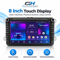 Untuk Volkswagen VW Golf 5 Polo Candy Jetta, Stereo Mobil 8 inci Octa Core Android 4G Wireless Carplay GPS Navigasi