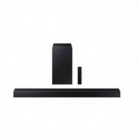 Barre de son TV OEM ETISTAR 2.1 avec caisson de basses, système home cinéma à basses profondes pour Aux, optique, télécommande, 5 haut-parleurs en bois