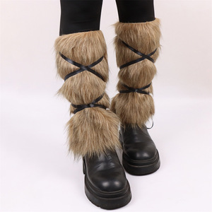 Viking médiéval ethnique Halloween fourrure pied chaussettes Cospla personnage accessoires - Product Image 3