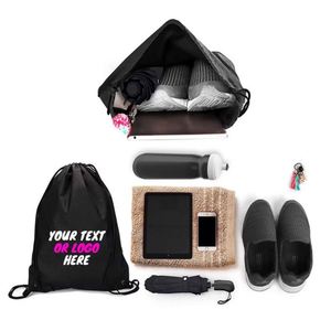 Bolsa de PE Personalizada con Cordón de Arcoíris, para Niñas, Natación, Día del Deporte, Fiesta, Regalo, Nombre Personalizado, Kit Escolar Primario - Product Image 3