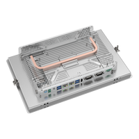 Panel PC Industrial de 12.1 Pulgadas con Pantalla Táctil Resistiva, Sin Ventilador, Totalmente Cerrado, Control de Carriles de Carretera, SSD M.2 NVME, Puerto LAN Dual HD