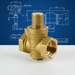 Vanne de réduction de pression hydraulique en laiton forgé AULANS Y1T pour la régulation de l'<span class=keywords><strong>eau</strong></span> du robinet au sol, vanne à piston <span class=keywords><strong>d</strong></span>'ingénierie - Product Image 4