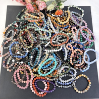 Natürliche 8mm Rosenquarz-Stretch-Perlenarmbänder Aquamarin-Kristallarmband für Geschenke