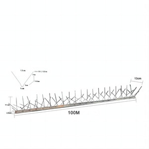Qiao Liang Bird Catcher Anti piccioni e piccoli parassiti repellente per uccelli Spikes base di spine per uccelli è in acciaio inossidabile - Product Image 4
