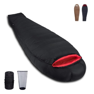 Piumino d'oca ultraleggero 400 Fill Power, 1,2 kg, -5°C ° <span class=keywords><strong>Sacco</strong></span> <span class=keywords><strong>a</strong></span> <span class=keywords><strong>Pelo</strong></span> Singolo <span class=keywords><strong>a</strong></span> Mummia in Piuma d'Oca Certificato C <span class=keywords><strong>Comfort</strong></span> per Backpacking in Solitaria - Product Image 1