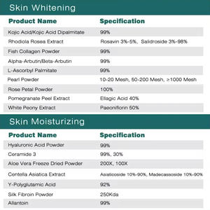 Pincredit, precio a granel, grado cosmético de alta pureza, 99% <span class=keywords><strong>L</strong></span>, polvo de glutatión para blanquear la piel - Product Image 4