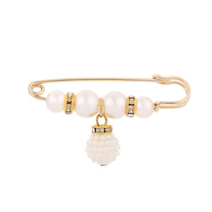 Broche de perlas para ajustar la cintura, para pantalones, camisas, vestidos, faldas, ajustable, joyería de moda para mujer, aleación de zinc, forma de bola, uso diario - Product Image 5